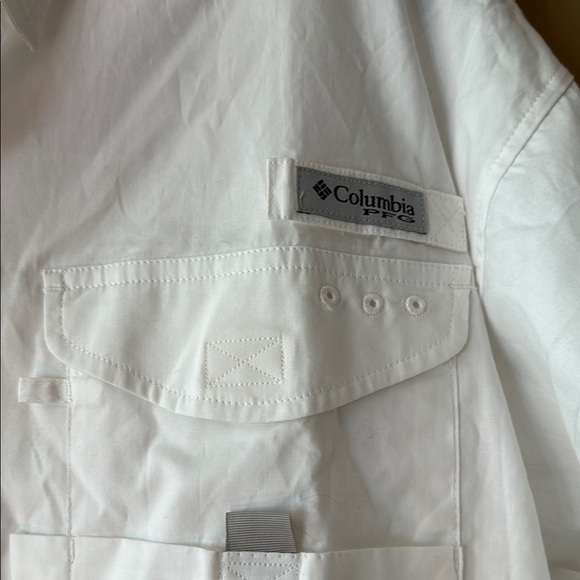 Columbia Men's White Shirt with Alabama Embroidered Logo M - Picture 5 of 9